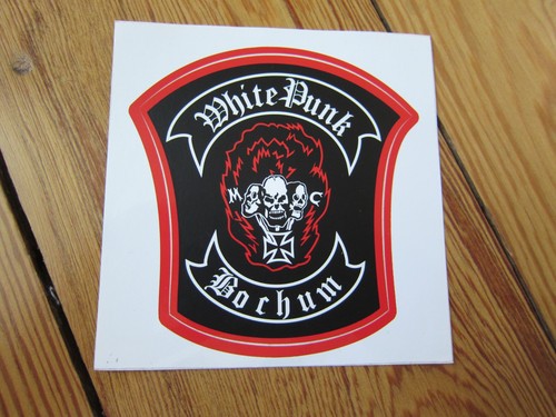 MC PATCH STICKERS WHITE PUNKS MC BOCHUM VINTAGE MOTORCYCLE CLUB VEST PATCHES