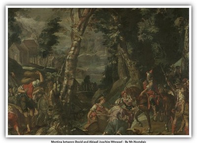 Meeting between David and Abigail Joachim Wtewael