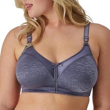 NWT 36C Bali Women's Wireless Lace Bra, Double Support Lace Bras for Women