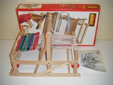 Vintage BRIO 31380 Sweden Wooden Tabletop Weaving Loom
