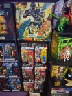 gi joe store display and 6 carded figures