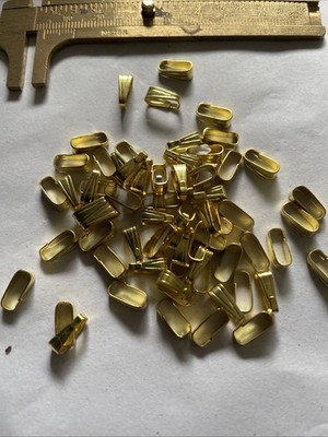 72 Vintage Brass 10x4mm Pendant Bails 