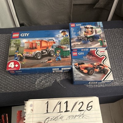 Lego City 3 Set Bundle 60220+60249+60442 Factory Sealed!!