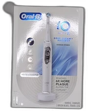 Oral-b Io Deep Clean + Protect Rechargeable Electric Toothbrush, White With A Io