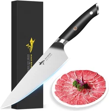 8-Inch Chef Knife - German High Carbon Stainless Steel Kitchen Knife, Profession
