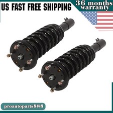 2* Front Struts Spring Assys w/Electric For Jaguar XJ X351 XJR575 XJL AWD