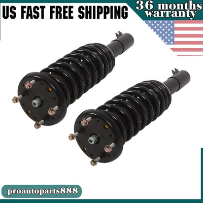 #ad #ad 2* Front Shock Struts Spring Assys w Electric For Jaguar XJ X351 XJR575 XJL AWD $178.09