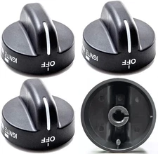 4Pcs 8273103 Gas Range Burner Knob Black Replacement Part Fit for 