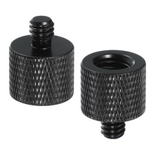 2 Pcs Tripod Screw Adapter 3/8" Female to 1/4" Male Tripod Nuts Camera Mount