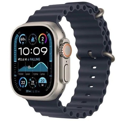 Apple Watch Ultra 2 (GPS + Cellular) 49mm Natural Titanium / Navy - WIE NEU OVP 