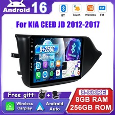 GPS autoradio GPS Android 16 Carplay Sat Nav pour KIA CEED JD 2012-2017 QLED 8+256 Go