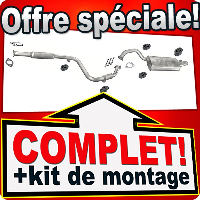 Silencieux échappement contre le bruit pour Chrysler Sebring I FJ Coupe 2.5 suppression des fuites
