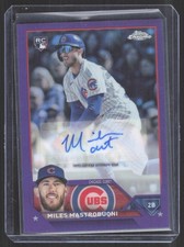 2023 Topps Chrome #RA-MMA Miles Mastrobuoni Rookie Autographs Purple #/250