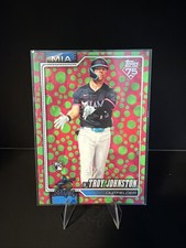 2026 Topps EASTER PINK GREEN POLKA DOTS Troy Johnston ROOKIE #317 Miami Marlins