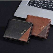 Men's Small Wallet Leather Slim Bifold Credit Card Holder Front Pocket Purse