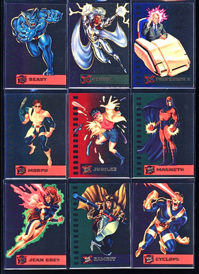 suspended animation limited edition subset cards Amazing Spider-Man Suspended Animation (12) Cell Chase Card Set 1994 Fleer