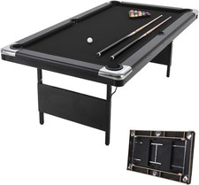7 Ft Folding Pool Table with Full Set of Billiard Balls Portable Billiards Table