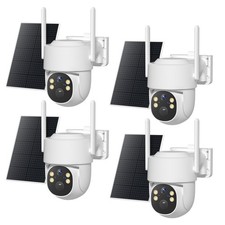 2K Outdoor Camera Wireless Solar Security Camera 4PCS System 4-Camera Kit