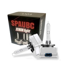 D8S 6000K HID Headlight Bulbs   Xenon White 35W 6000LM   Plug and Pl