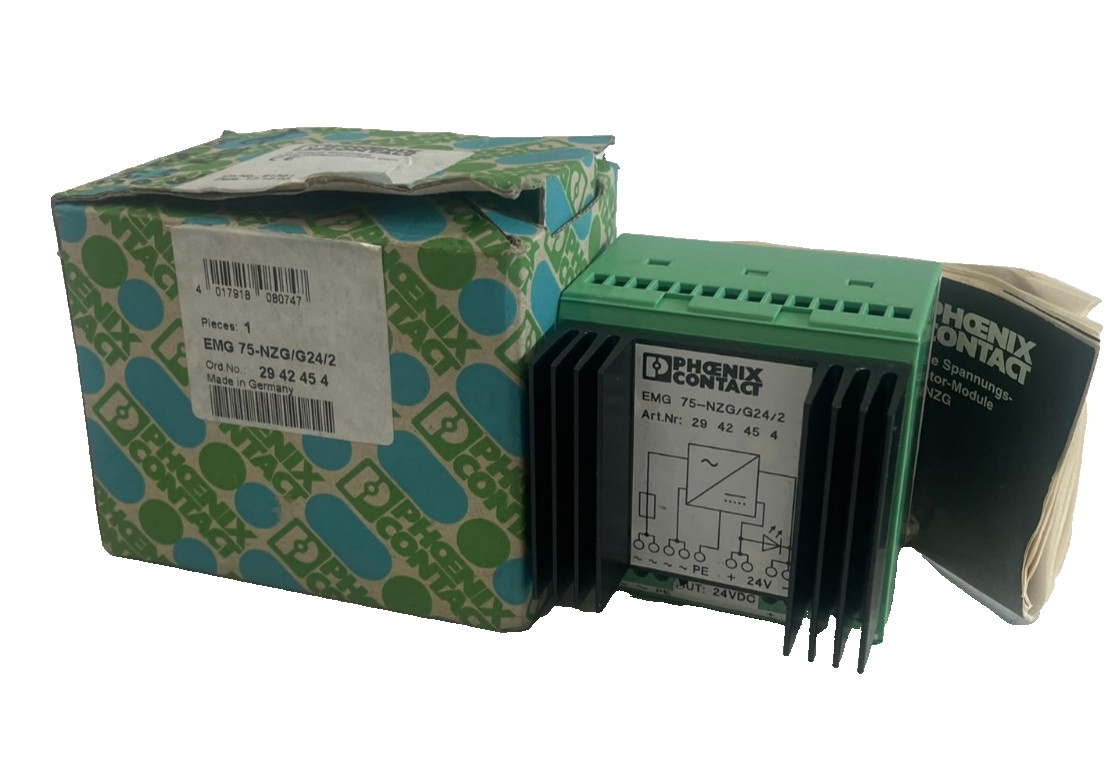NEW PHOENIX CONTACT EMG-75-NZG-G24-2 VOLTAGE REGULATOR 2942454 EMG75NZGG242