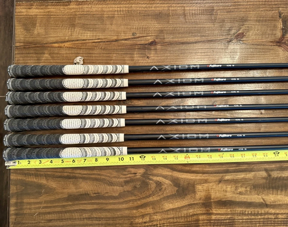 Juego de 7 varillas de hierro grafito rígido Fujikura AXIOM VeloCore 105S .355" 38"-35" B Foto 3 de 4