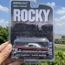 Greenlight 1:64 Rocky 1973 Cadillac Sedan DeVille Car Model Collection