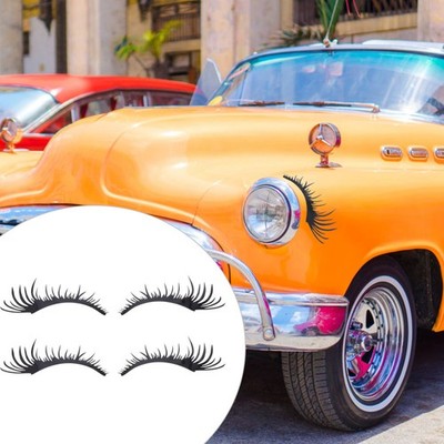  2 Pairs Auto-Wimpern Scheinwerferzubehör Für Lashes Auto-Dekorationsaufkleber