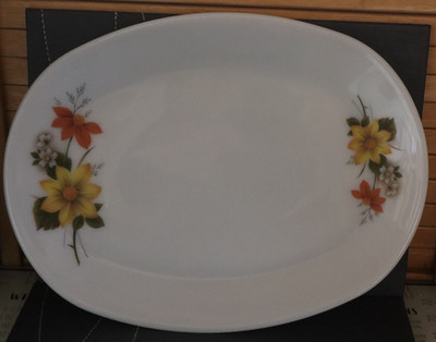 VINTAGE PYREX JAJ AUTUMN GLORY / GOLDPLATTE / PLATTE 12'' X 9'' 6 VERFÜGBAR