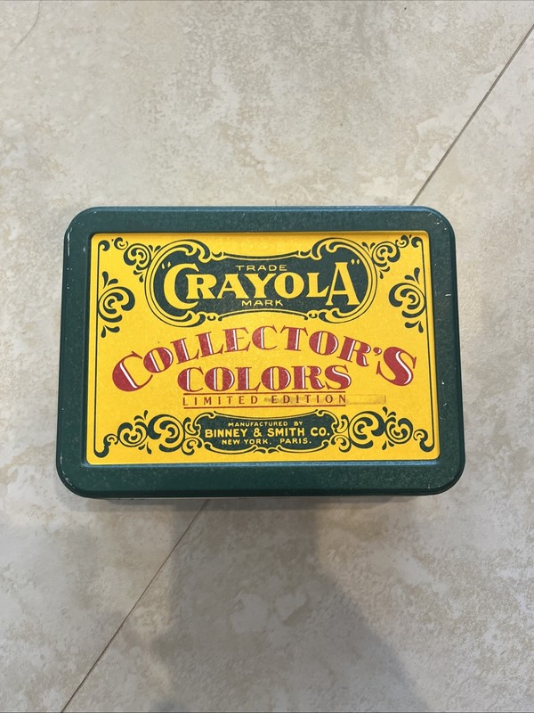 Vintage Crayola Collectors Colors Tin Limited Edition BOX ONLY