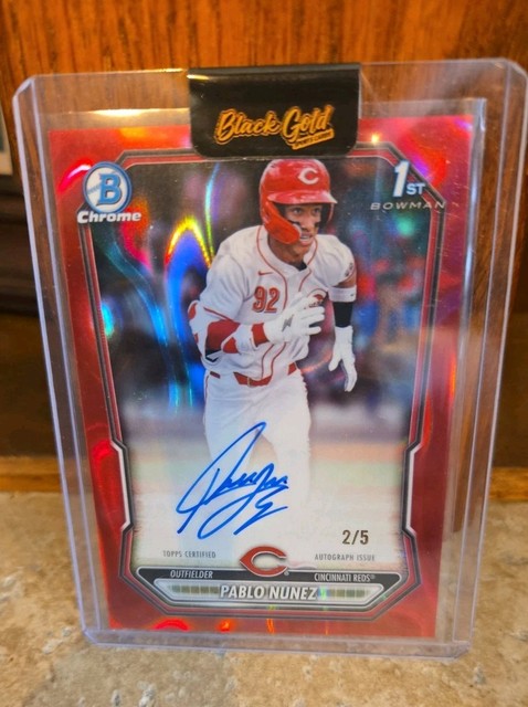 2026 Bowman Chrome Pablo Nunez RED Refractor Auto #2/5  1st Bowman Reds