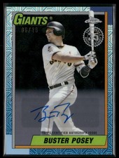 2025 Topps Chrome #U90C-92 Buster Posey 1990 Silver Pack Black Auto #/10