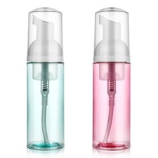 2 Pcs 2oz Travel Sized Foaming Pump Bottles for Hand Soap Shampoo Dispenser