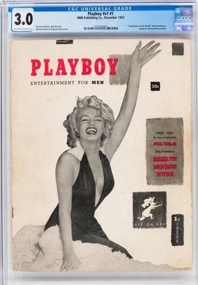 December 1953 Playboy #1 Marilyn Monroe #v1 #1 HMH Magazine CGC 3.0 FREE SHIP