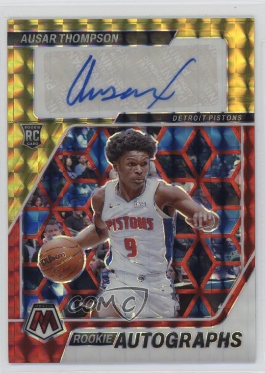 2023-24 Panini Mosaic Rookie Choice Prizm Ausar Thompson #RA-ASR Auto RC