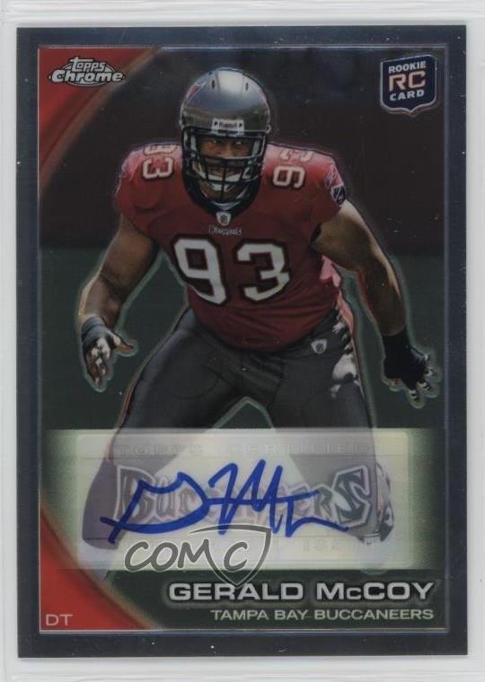 2010 Topps Chrome Rookie Auto Gerald McCoy #C170 Auto RC 1j4v