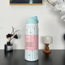 owala 32OZ/945ML Straw Insulated Waters Bottle Double-Layer Steel Vacuum.