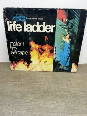 VINTAGE NOS American Lafrance 15 ft. 2 story  Life Ladder Instant Fire Escape