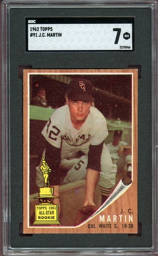 1962 Topps J. C. Martin #91 card