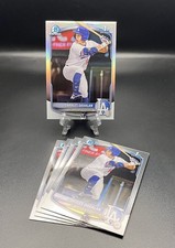 5 CARD LOT - 2025 BOWMAN DRAFT CHROME CHARLES DAVALAN RC DODGERS BDC96