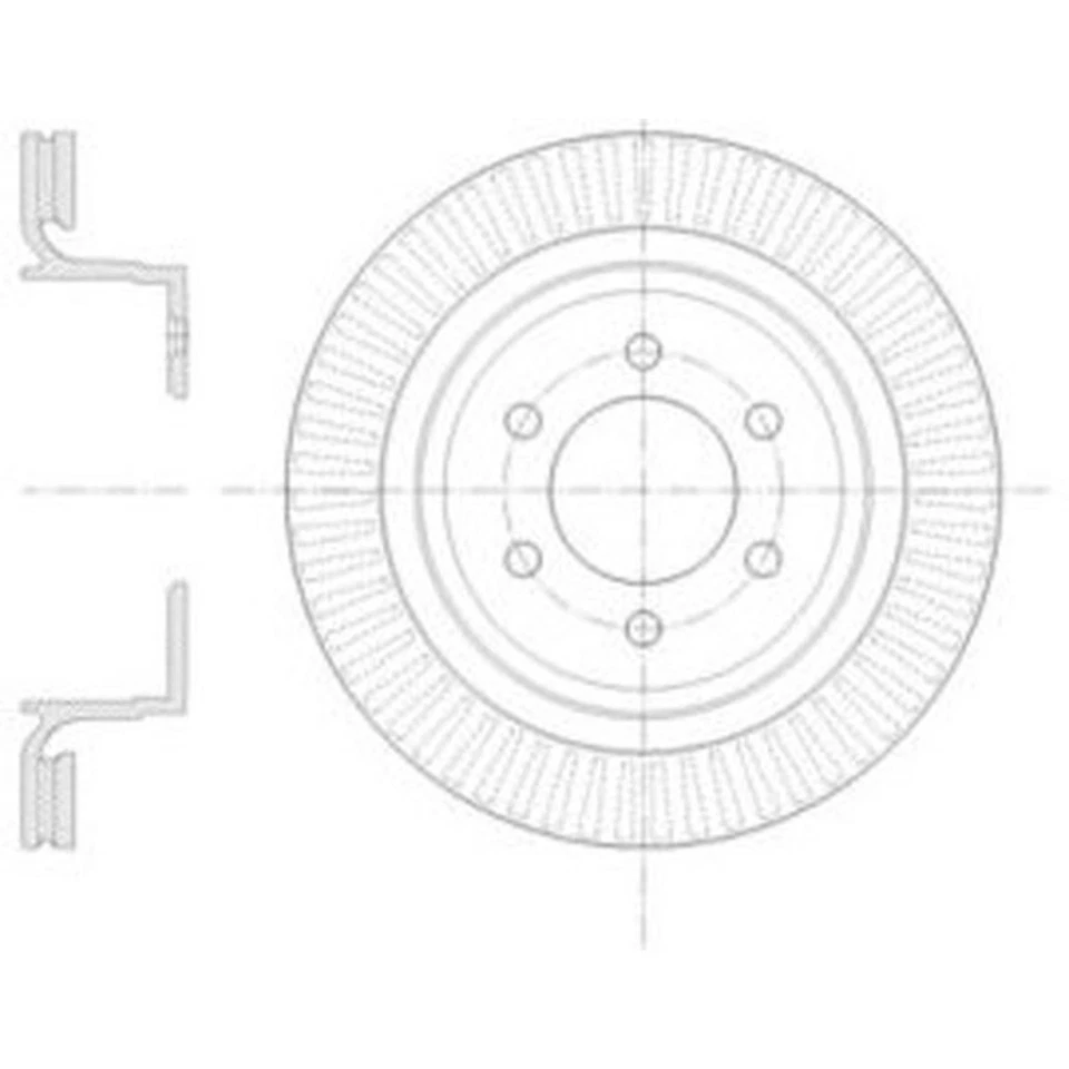 Juego de discos de freno céntricos de 2 ruedas tracción trasera delantera SET-CE120-65001-2 para camioneta E150 Foto 3 de 4