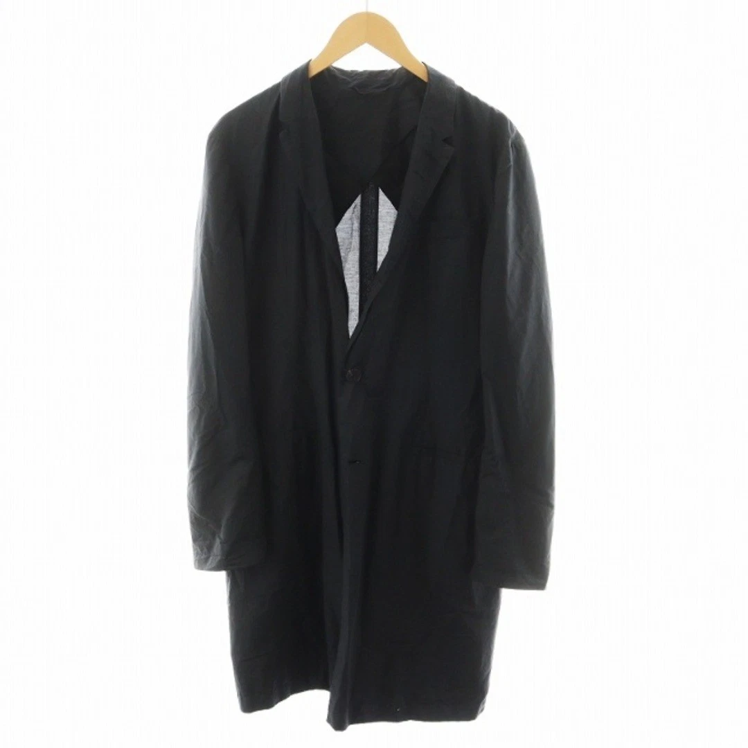 Balenciaga Cappotto Chester Lungo Singolo Cotone 44 Nero 411845 an35 Usat