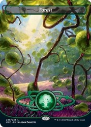 Forest (Borderless) #239 Foil - Unfinity MTG