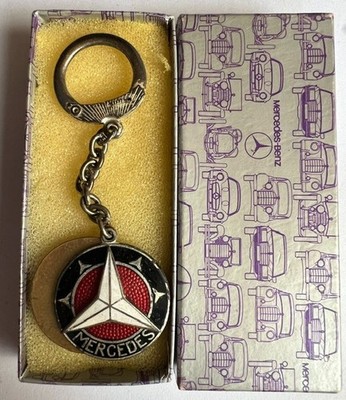 Vintage Mercedes-Benz Schlüsselanhänger D.B.P. Patent Emaille OVP