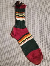 Vintage 1940s 1950s OTIS Men's Striped Crew Socks - NOS Deadstock NWT Flaws