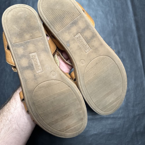 Bjorndal Brown Strappy Sandals Women's Size 8 soft Leather Fisherman - 800 - Picture 8 of 11