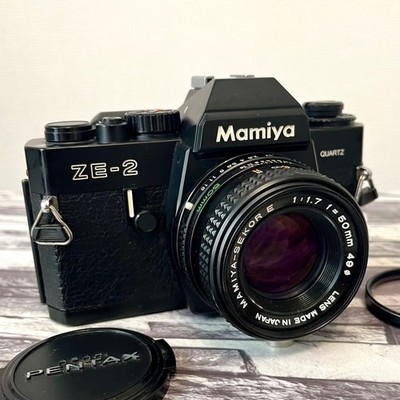 Mamiya ZE-2 Quartz 35mm SLR Film Camera w/ Mamiya Sekor 50mm F1.7