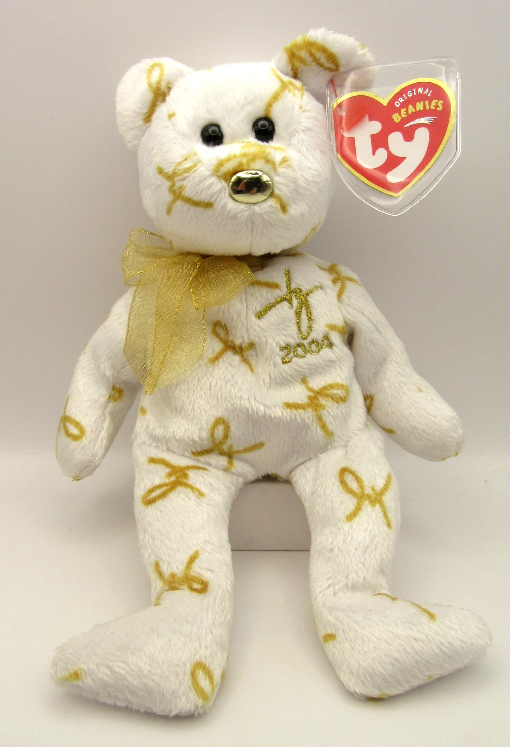 TY BEANIE BABY - SIGNATURE  BEAR  2004 - MINT CONDITION - RETIRED WITH TAGS