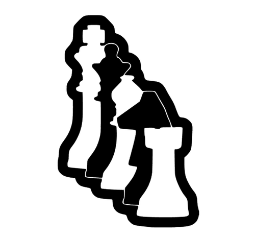 Schachfiguren Schach Aufkleber Auto Wand Fenster Möbel Dekoration