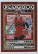 2023 Contenders Optic Lottery Ticket International Red Prizm Gradey Dick #5 1nr7