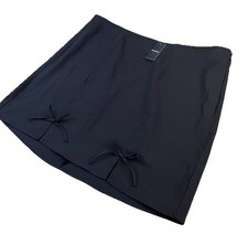 Minifalda tórrida para mujer talla 22 detalle de lazo bengalí negro profundo informal carrera nueva con etiquetas